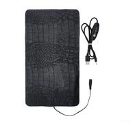 babominimer Tapis chauffant USB pour reptiles avec contrôle réglable, 5 V 7,5 W/8,5 W, tapis chauffant en cuir synthétique pour petits animaux de compagnie, 22 x 15,5 cm et 33 x 18 cm, noir (L)