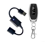 babominimer Télécommande RF sans fil DC 5 V USB avec alimentation pilote pour bandes lumineuses LED, lampes de lecture et petits ventilateurs, récepteur d'apprentissage 433,92 MHz avec (P30-1)