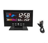 babominimer Thermomètre hygromètre numérique avec écran LCD et rétroéclairage LED, moniteur de température et d'humidité intérieures, commutable, enregistrements max/min, noir
