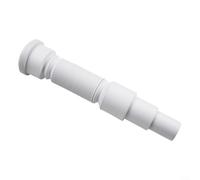 babominimer Tuyau d'évacuation flexible en PVC de 50 mm extensible jusqu'à 1 m avec embouts pour installations de drainage et de plomberie