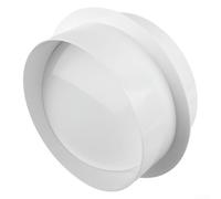 babominimer Valve anti-retour en PVC pour ventilation de salle de bain et cuisine, amortisseur de tuyau rond, composant de qualité de l'air intérieur, taille 80-200 mm, blanc (200 mm)