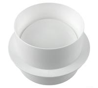 babominimer Valve anti-retour en PVC pour ventilation de salle de bain et cuisine, amortisseur de tuyau rond, composant de qualité de l'air intérieur, taille 80 à 200 mm, blanc (110 mm)