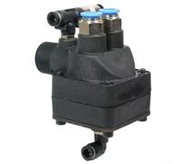 babominimer Vanne de contrôle rotative pour machine à changement de pneu pneumatique, 1 cylindre de contrôle d'air en plastique noir avec fonction d'échappement rapide et de gonflage compatible avec