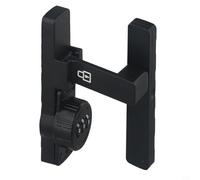 babominimer Verrou de porte de grange lumineux à 90 degrés en noir mat - Boulon intérieur en alliage de zinc pour portes coulissantes, salle de bain et portail, entrée sans clé, installation facile