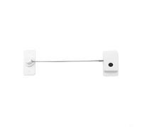 babominimer Verrou intelligent d'empreintes digitales pour porte, tiroir, réfrigérateur, armoire, batterie rechargeable par USB, autonomie de 10 mois, installation réglable, ABS + fil d'acier, blanc