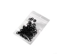 babominimer Wacky Worm Outil de gréement avec 100 joints toriques en silicone pour appâts en plastique souple, tube en acier inoxydable et aluminium avec pince rotative, accessoires de pêche au bar