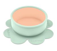 Baboo Silicone Bowl bol en silicone avec ventouse Peachy Keen, 6m+ 1 pcs