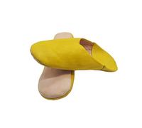 Babouches marocains Unisex Cuir véritable fabriqué à la Main par Les Meilleurs Artisans de Marrakech (Numeric_44)