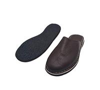 Babuchas Chaussures marocaines en cuir et semelle en caoutchouc pour homme Nous vous recommandons de choisir 2 tailles plus grandes que votre taille habituelle. - Marron - marron foncé, 44 EU EU