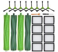 BaBuzom Accessoires pour iRobot Roomba i7 i7+ i8 i8+ j7 j7+ i3 i3+ i4 i4+ i6 i6+ E5 E6 E7 Combo i5 i5+ j5 j5+ Aspirateur, 4 Brosse en Caoutchouc, 8 Filtres, 8 Brosses Latérales