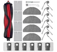 BaBuzom Kit d'accessoires pour Roborock Q7 M5+ / Q7 L5+ Aspirateur, 1 Brosse Principale, 6 Sacs à Poussière, 4 Filtre, 4 Serpillères, 6 Brosse Latérale