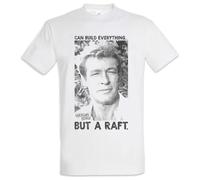 babvwsetse Everything But A Raft T-Shirt Gilligan's Fun Retro Series Island Jonas Grumby White XL