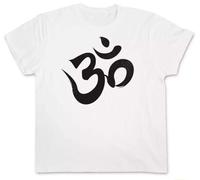 babvwsetse Om Sign Logo T-Shirt - India Shiva Buddha Buddhism Govinda Buddhism White 3XL