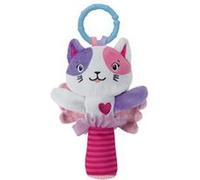 Clementoni – Hochet Chat Lovely Cat – Peluche éducative, multisensoriel, tissu doux – dès 0 mois