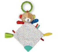 Clementoni – Peluche éducative Doudou Ourson Baby 17786 – Porte-tétine Absorbe odeurs dès 0 mois