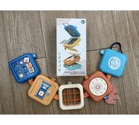 Baby Activity Cube,8 in 1 Busy Board Montessori Toy,Airplane Travel Toys for Children,Educational Games Activity and Development Toys,Gift for Girls & Boys 1 2 3 Years Old
