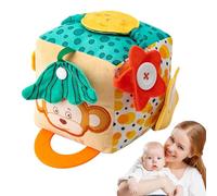 Baby Activity Cube | Soft Busy Cube Baby Tissue Box Toy,Toddler Travel Toys, Intelligence Development To Offer A Stimulating Early Education Experi Toddler Tissue Box For Thanksgiving, Early Education