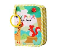 Baby Album Photo Book, Softcover Babby Photo Album - Mémorial de tissu haute qualité avec miroir Growth Record Memories Babyy Gift Gender Annonce Commémorative Photographie Stockage à long terme