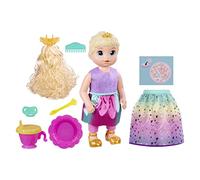 Baby Alive Big Princess Ellie F5236 Poupée de princesse parlant en anglais/espagnol pour enfants de 3 ans et plus avec 9 accessoires, couleur blond (45 cm)