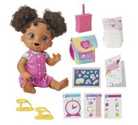 Baby Alive Coffret de poupées pour l'école 30 cm, jouets pour la rentrée scolaire, pour filles et garçons, cheveux noirs, cadeaux préscolaires po