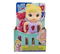 Baby Alive Ours Happy Heartbeats Baby Doll, répond au Jeu 10 Sons et Un cœur Clignotant, Jouet pour Enfants âgés de 3 Ans et Plus, E69465L0, Multicolore, Moyen