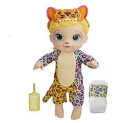 Baby Alive, poupée Félins arc-en-ciel, léopard, boit et fait pipi, cheveux blonds, dès 3 ans (exclusivité Amazon)