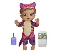 Baby Alive, poupée Félins Arc-en-Ciel, Tigre, boit et Fait Pipi, Cheveux Bruns, Enfants, dès 3 Ans (exclusivité Amazon)