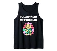 Baby Animals Pangolins Cute Quote Rollin with My Pangolin Débardeur