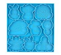 Baby Animals Phone Mobile Sticker Sticker Mold Mobile Back Bracket POUR CLÉ PENDANT SILICONE SILICONE BRACKET