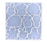 Baby Animals Phone Mobile Sticker Sticker Mold Mobile Back Bracket POUR CLÉ PENDANT SILICONE SILICONE BRACKET