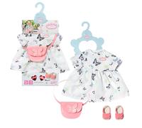 Baby Annabell Deluxe Robe Papillon - Convient aux poupées Baby Annabell de 43 cm - Le Set Deluxe Contient 1 Belle Robe, 1 Sac, des Sandales et 1 Cintre - Convient aux Enfants âgés de 3 Ans + - 706701