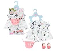 Baby Annabell Deluxe Robe Papillon - Convient aux poupées Baby Annabell de 43 cm - Le Set Deluxe Contient 1 Belle Robe, 1 Sac, des Sandales et 1 Cintre - Convient aux Enfants âgés de 3 Ans + - 706701