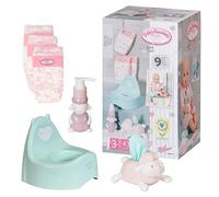 Baby Annabell Ensemble avec pot - Convient aux poupées Baby Annabell de 43 cm - Contient 1 pot, 3 couches, des mouchoirs & 1 pompe à savon fictive - Convient aux enfants de 3 ans + - 706602
