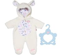 Baby Annabell Grenouillère mouton 709825 - Tenues & accessoires pour les poupées qui mesurent jusqu’à 43cm - Contient 1 capuche avec des oreilles de mouton & 1 cintre - Convient aux enfants dès 3 ans+