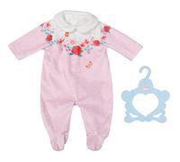 Baby Annabell Grenouillère rose - Convient aux poupées Baby Annabell de 43 cm - Le set contient une grenouillère rose très douce et un cintre - Convient aux enfants âgés de 3 ans + - 706817