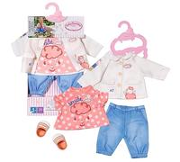 Baby Annabell Little Tenue de Jeu- Tenues pour Poupées de 36 cm - pour Les Enfants Âgés de 12 Mois et Plus - Convient aux Petites Mains - Comprend : Veste, Chemisier, Pantalon, Chaussures, Cintre