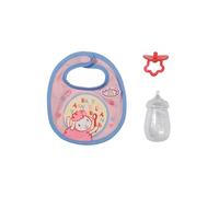 Baby Annabell Little Set de Repas - pour Les poupées de 36 cm - avec 1 Bavoir, 1 biberon & 1 tétine - pour Les Petites Mains - Développe l’empathie & Les aptitudes sociales - 12 Mois + - 706534