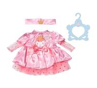 Baby Annabell Robe d'anniversaire 710548 - Robe en Tulle Rose avec Bandeau Couronne Assorti pour Poupées de 43 cm - Convient aux Enfants à partir de 3 Ans