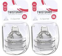 Baby Anti-Colic Teats - Set of 2 | L Size - 4 Months+ | Baby Bottle Teats with Breast like Structure | Soft Silicone Baby Teat | BPA-Free Infants Milk Teat | Toddler Teats | Transparent (Lot de 2)