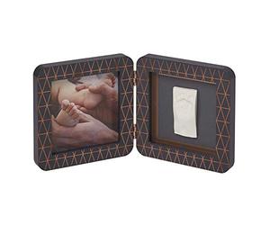 Baby Art 3601092900 MY BABY TOUCH Copper Dark Grey - Cadre 2 volets Empreinte Bébé