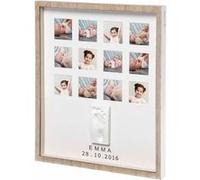 Baby Art Cadre de collage d'empreinte My Very First Year Wooden Beige G