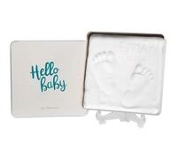 Baby Art Magic Box Square - Kit Empreintes Mains et Pieds Bébé dans Boîte Métal, Cadeau Naissance ou Baptême, Essentiel
