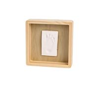 Baby Art Pure Box Kit Empreintes bébé avec cadre en bois de Pin, Idée cadeau naissance, couleur bois