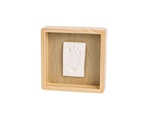 Baby Art Pure Box Kit Empreintes bébé avec cadre en bois de Pin, Idée cadeau naissance, couleur bois