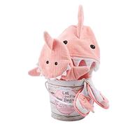 Baby Aspen 4 de bain temps Ensemble cadeau (Let the fin begin, Rose)