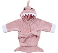 Baby Aspen "Let the Fin Begin" Shark Robe, Pink, 0-9 Months