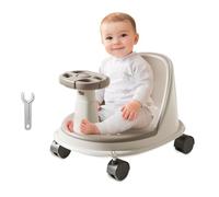 Baby Bath Chair, Ergonomic Baby Support with Non-Slip Base, Smooth Rolling Wheel, Comfortable Safety Shower Accessory for Girls and Boys, Assisted Sitting, Bathroom Use at Home