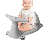 Baby Bath Seat, Anti-Slip Chair, Toddler Bathing Support Secure Design, Whale Shape Comfort, Ideal for Home, Travel, Daily Baths, 520 g, Blue, Pink, Gray