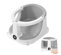 Baby Bath Seat, Anti Slip Sitting Chair, 8.27in Safety Shower Support, Built in Temperature Sensor, Stable Comfortable Design for Home, Travel, Housewarming, Birthday Use