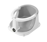 Baby Bath Seat, Baby Sitting Chair, Built in Temperature Sensor, 12.99x11.61 Inches Anti Slip Shower Assistance, Toddler Bathing Cushion for Home, Travel, Housewarmings, Birthdays